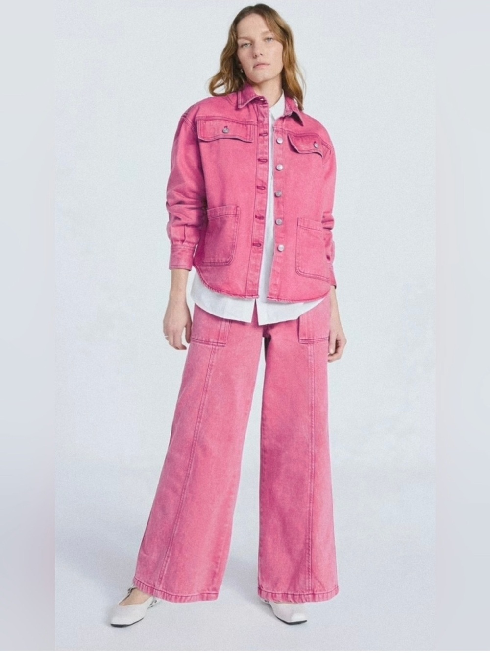 Scoop Pink Jean Set